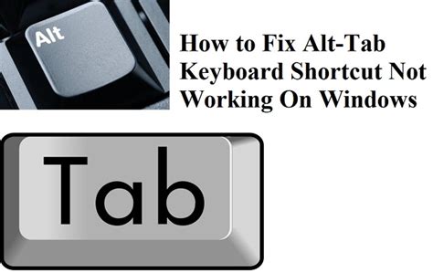 Alt Tab Not Working In Keyboard
