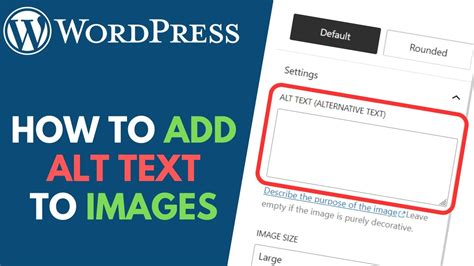 alt text for images in wordpress