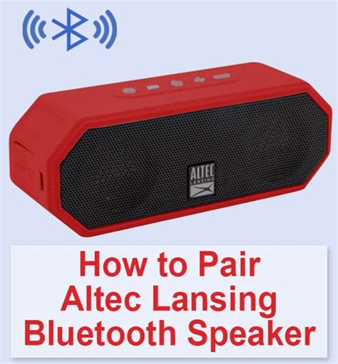Altec Lansing Bluetooth Speaker Pairing Unveiling the Magic