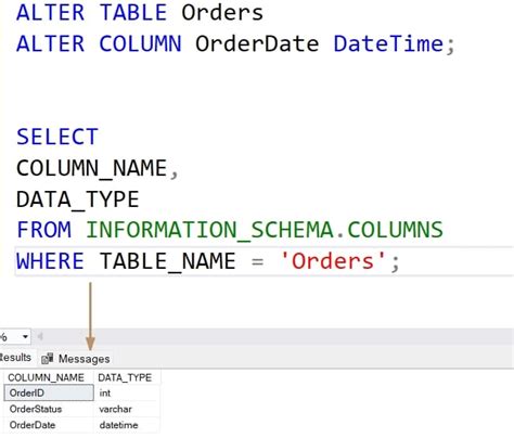 Alter Column Datatype In Mysql Server