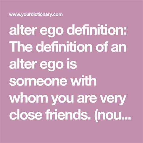 alter ego meaning simple