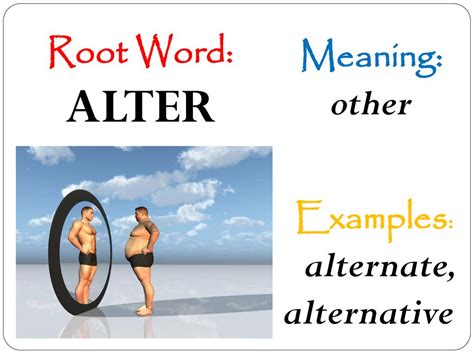 5 Ways Alter Words