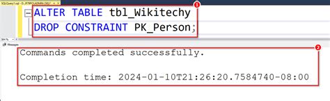 Alter Table Drop Primary Key In Sql Server