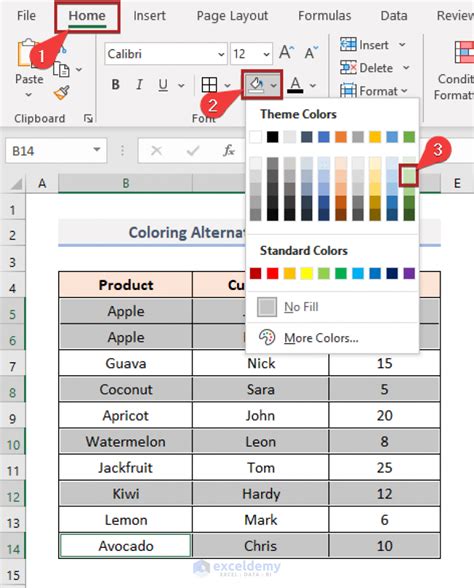 How to Add Alternate Row Color in Excel? (using 2 useful methods)