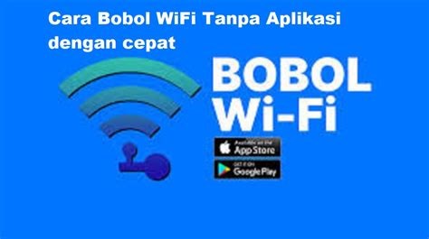 alternatif selain menggunakan aplikasi bobol wifi di indonesia