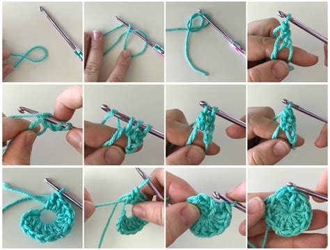 Learn how to create a magic circle with this step by step crochet