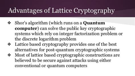 Alternatives To Lattice Based Cryptography