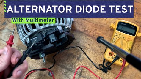 Alternator Diode Test Multimeter