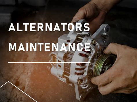 Alternator Maintenance Graphic