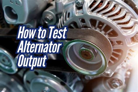 Alternator Output Test Graphic