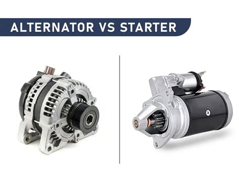 Alternator Vs Starter Motor