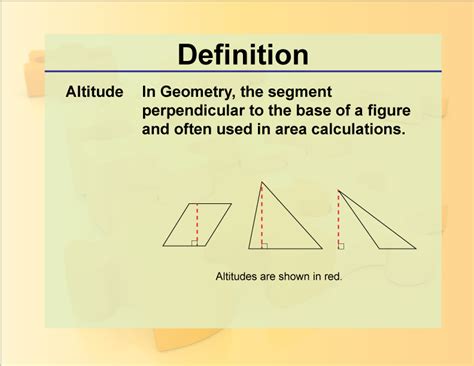 Altitude Simple Definition Geometry