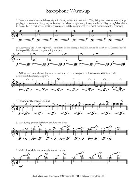 Alto Sax Exercises Pdf