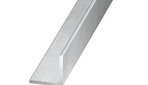 Aluminium Lshaped Unequal angle (H)20mm (W)40mm (L)1m