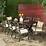 Phoenix Outdoor 8Seater Cast Aluminum Dining Set with shiny copper 9