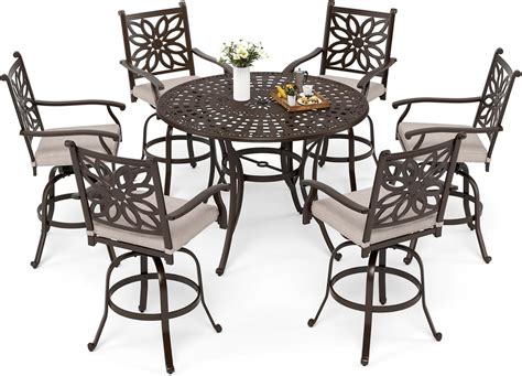 Aluminum Bar Height Table Set