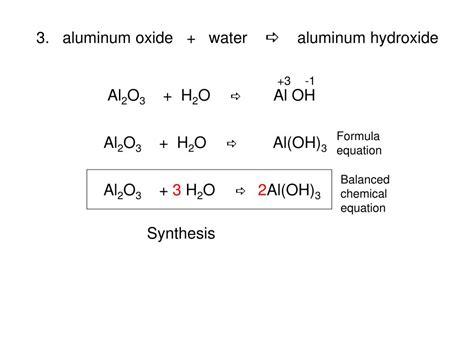 Aluminum Hydroxide Balanced Equation