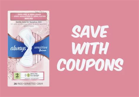 Always Maxi Pads Coupons