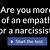 am i narcissistic or an empath quiz