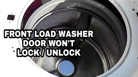 amana top load washer door lock broken
