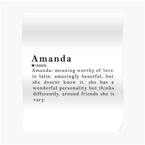 amanda meaning in hebrew