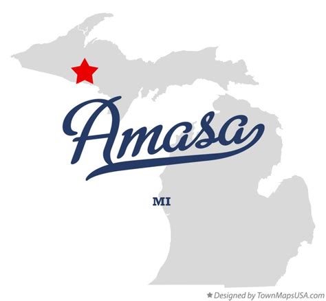 Amasa Michigan Map