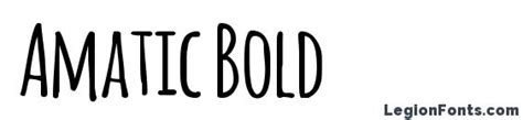 Download Amatic Bold Font for Free: Add Style to Your Designs