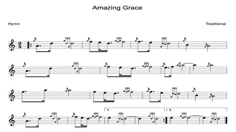 Amazing Grace Bagpipes Notes
