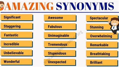 Amazing Work Synonym