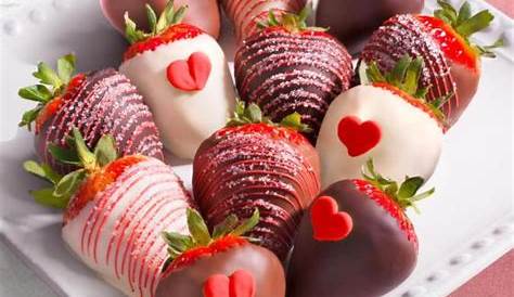 Amazon Valentines Day Strawberries 12 Heartfelt Valentine Chocolate Covered ACD2037 A