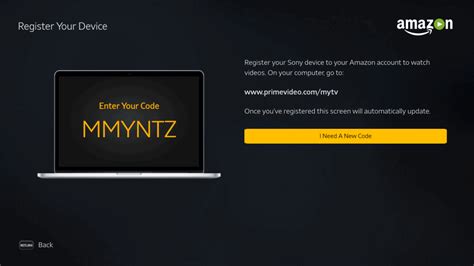 amazon activation code tv