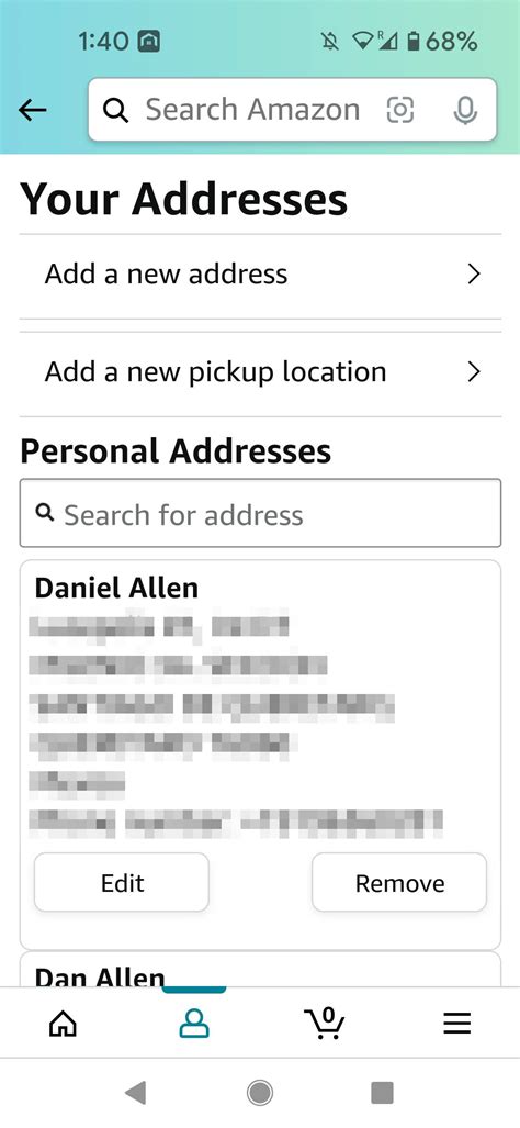 Amazon Address Mobile Al