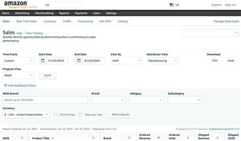 Amazon Ae Vendor Central
