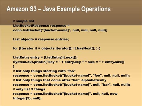 Amazon Aws S3 Java Example