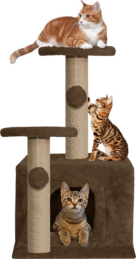 Amazon Basics Cat Activity Tree With Scratching Posts