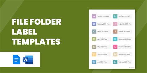 Amazon Basics File Folder Label Template