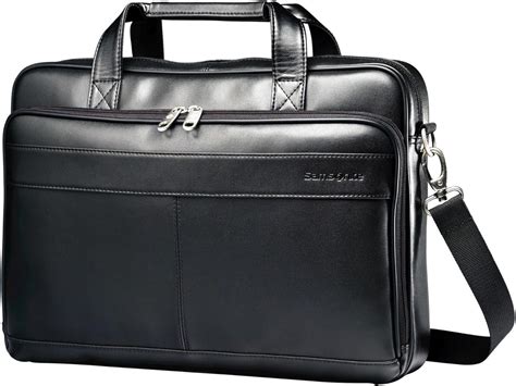 Amazon Black Leather Briefcase