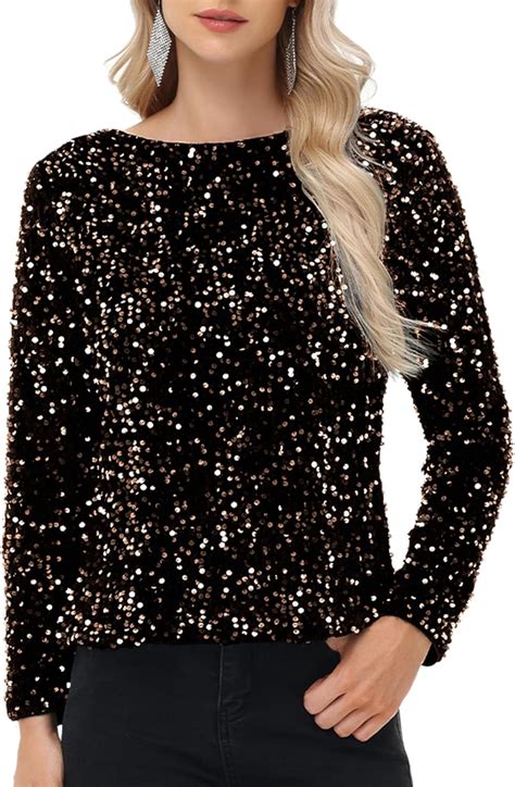 Amazon Black Sequin Shirt