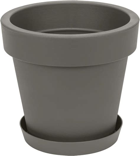 Blumentopf Zement, D12cm x H10cm, grau, grau Blumentopf, Shops, Blumen