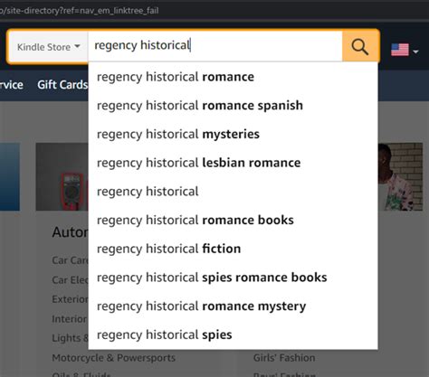 amazon book search engine keywords