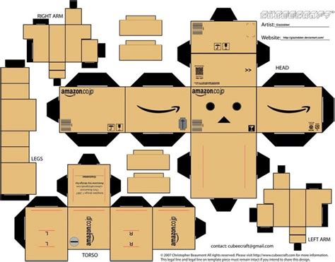 Amazon Box Robot Printable
