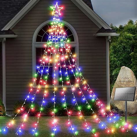 Festive Lights 5m Christmas Tree Lights with 50 LEDs on Green Cable