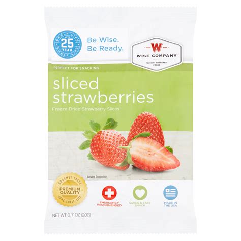 Amazon Com Wise Company Strawberry Slices 4 Serving 