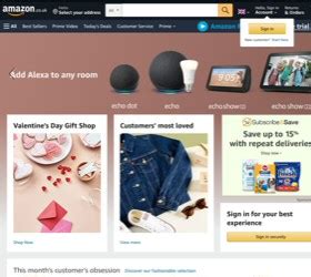 Amazon Desktop View
