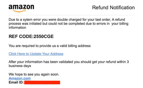 amazon email for refund