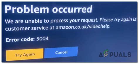 amazon error code 5004