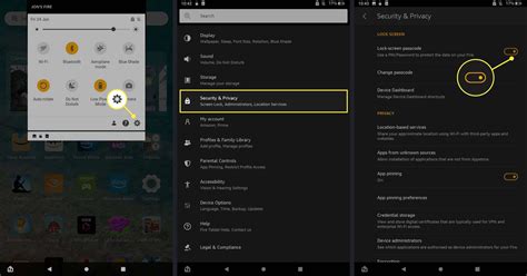 Amazon Fire Tablet Set Lock Screen Pin