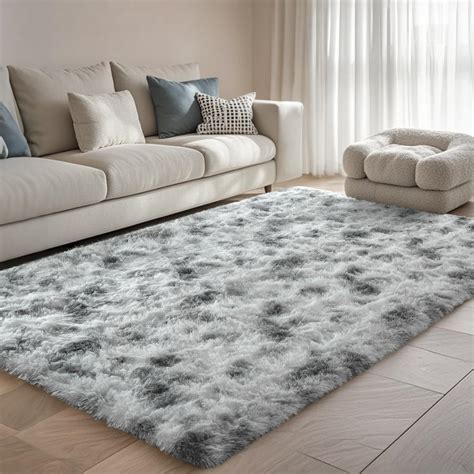 Amazon Grey White Rug