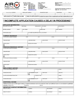 Amazon Incomplete Application