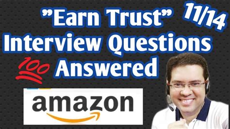 Amazon Interview Questions Earn Trust